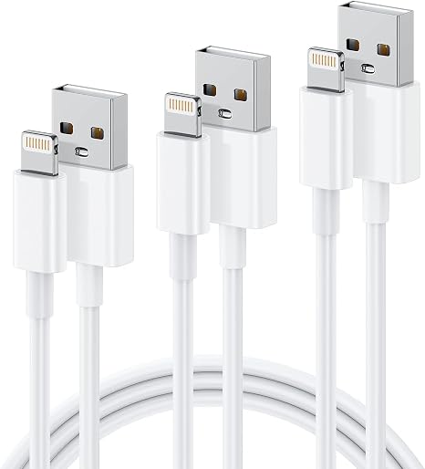 iPhone Charger Cord 6Ft (3-Pack), USB to Lightning Cable for Apple iPhone 14/13/12/11 Pro Max/XS/XR/8, High Speed Data Sync & Fast Charging on sale at Little Knits