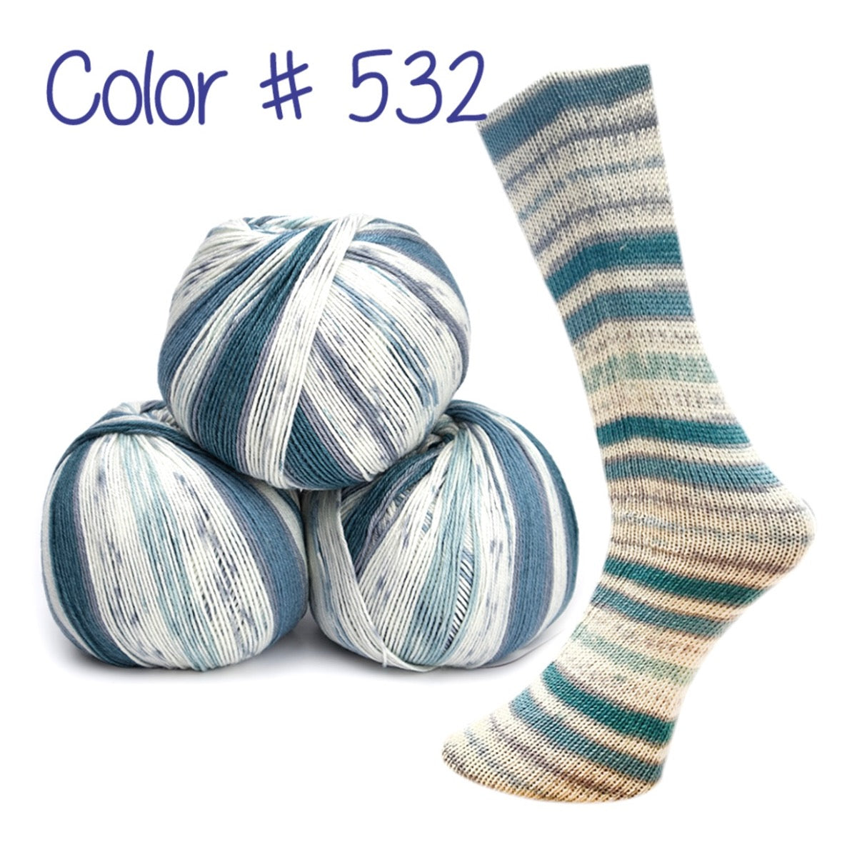 Lungauer Sockenwolle Seide - Arctic Skies (Color #532) - FULL BAG SALE (5 Skeins)