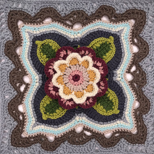 !Indian Roses Crochet Blanket by Janie Crow (Print Copy)
