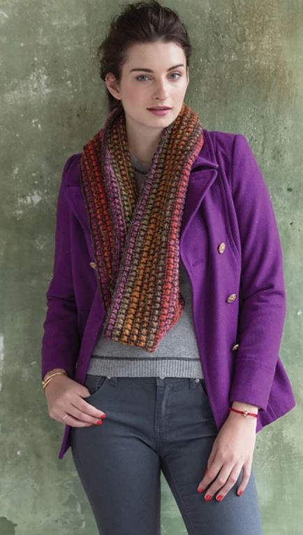 A Noro Kureyon Air & Silk Garden Sock Solo Pattern - Infinity Cowl (PDF)