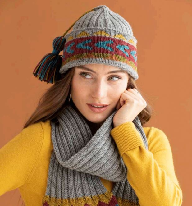 An Araucania Pattern Set - Ismeralda Hat and Scarf (PDF)