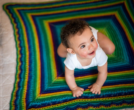 A Juniper Moon Farms Cumulus Pattern - Kendall Baby Blanket - Free With Purchases of 5 Skeins of Cumulus - Print Copy (One free Pattern Per Person Please)