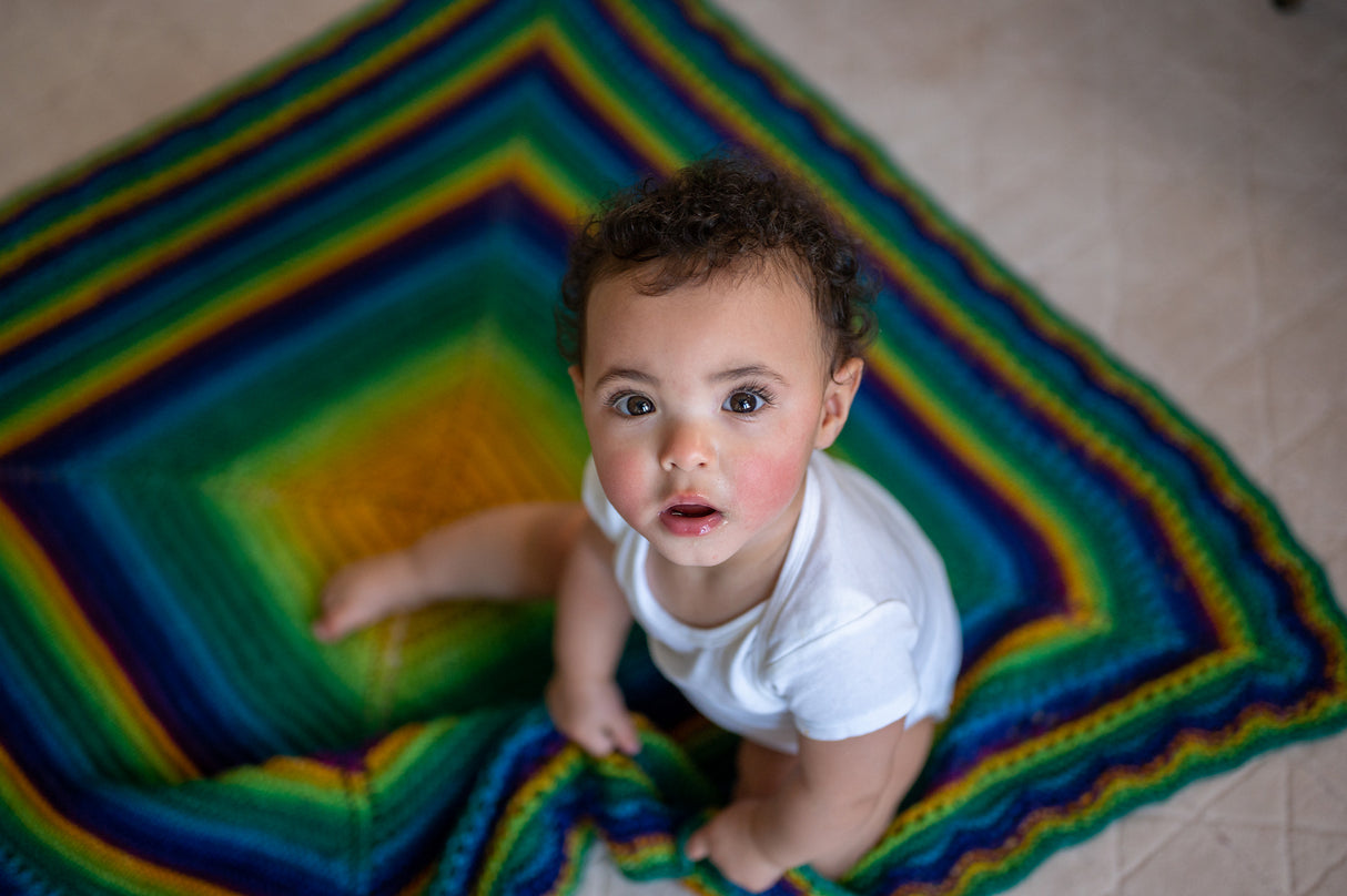 A Juniper Moon Farms Cumulus Pattern - Kendall Baby Blanket - Free With Purchases of 5 Skeins of Cumulus - Print Copy (One free Pattern Per Person Please)