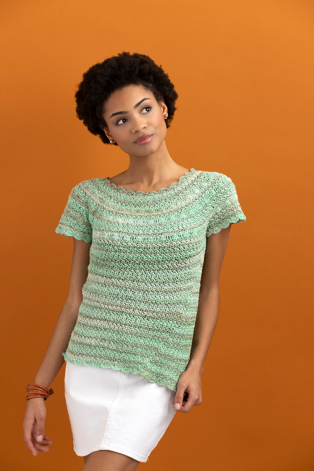 An Araucania Junto Crochet Pattern - Jade Tee (PDF)