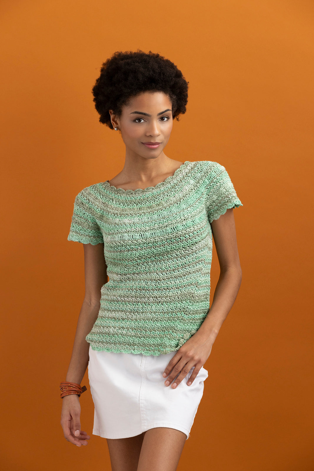 An Araucania Junto Crochet Pattern - Jade Tee (PDF)