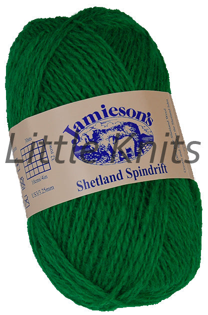 Jamieson's Shetland Spindrift Emerald Color 792
Jamieson's of Shetland Spindrift Yarn on Sale with Free Shipping Offer at Little Knits