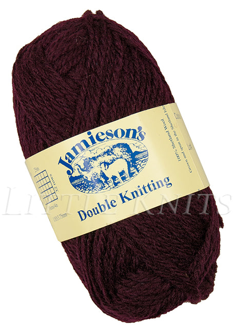 Jamieson's Double Knitting - Port Wine (Color #293)