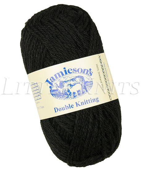 Jamieson's Double Knitting - Black (Color #999)