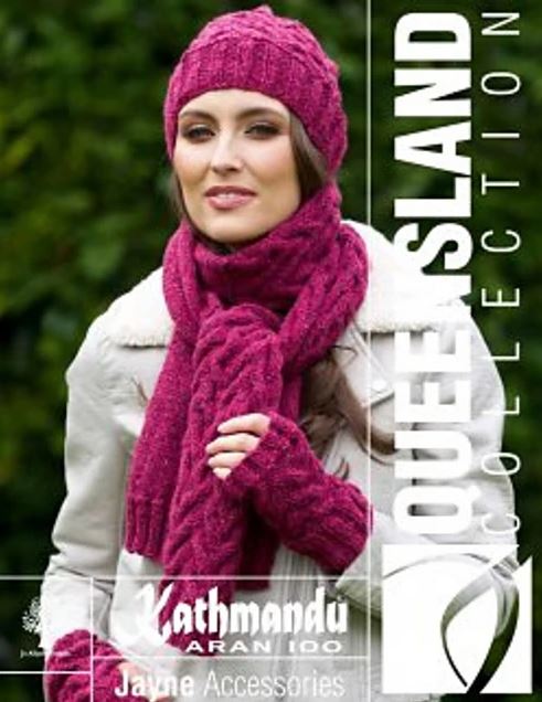 Jayne Accessories Set - A Queensland Kathmandu Aran 100 Pattern (PDF File)