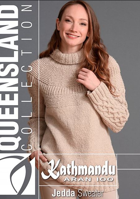 A Queensland Kathmandu Aran 100 Pattern - Jedda Sweater (PDF)