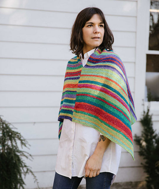 A Churchmouse Yarns and Teas Pattern - Jimmy's Lucky Poncho (PDF)