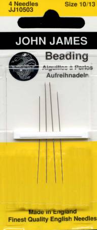 John James Beading Needles - Size #10 on sale at Little Knits