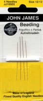 John James Beading Needles - Size #10 on sale at Little Knits