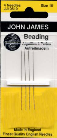 John James Beading Needles - Size #10 on sale at Little Knits