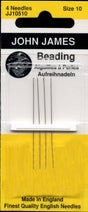 John James Beading Needles - Size #10 on sale at Little Knits