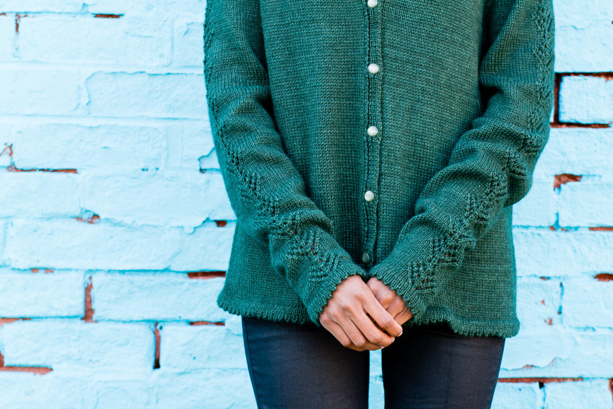 A Juniper Moon Farm Stargazer Pattern - Tree Lace Cardigan (PDF)