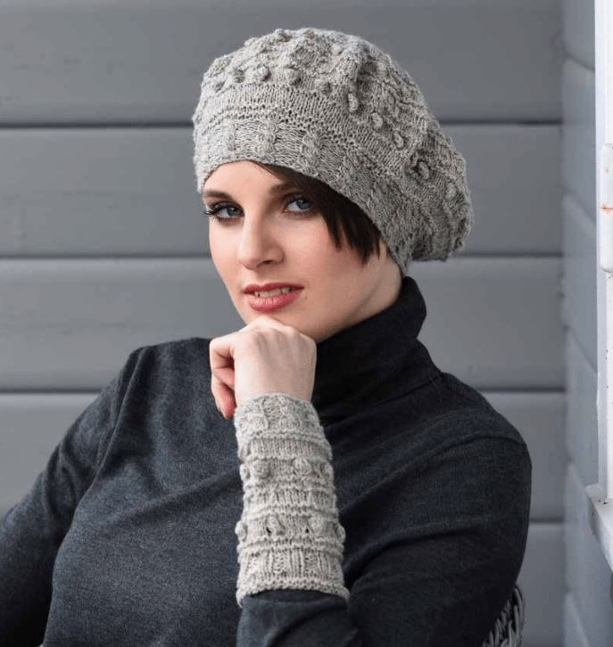 A Juniper Moon Patagonia Organic Merino Pattern - Merle Beret and Wristlets (PDF)