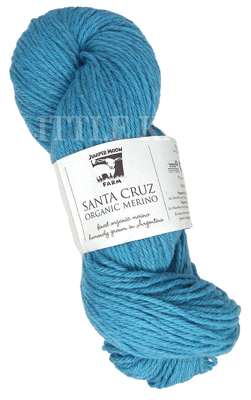 Juniper Moon Farm Santa Cruz Organic Merino - Aquamarine (Color #122) on sale at 25-55% Off at Little Knits