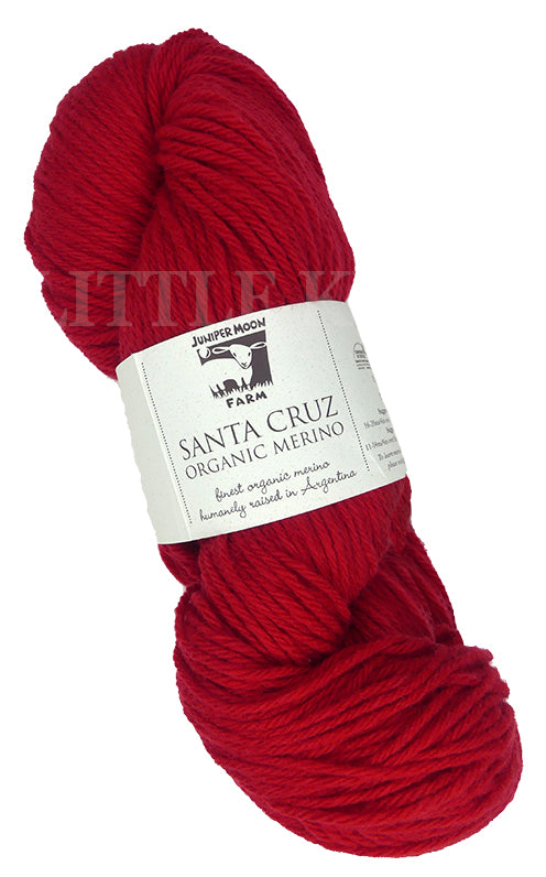 Juniper Moon Farm Santa Cruz Organic Merino - Crimson (Color #136) on sale at Little Knits
