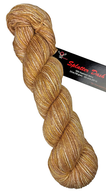 Jojoland Splatter Dash - Honey Mustard (Color #SD058) - TEN SKEINS