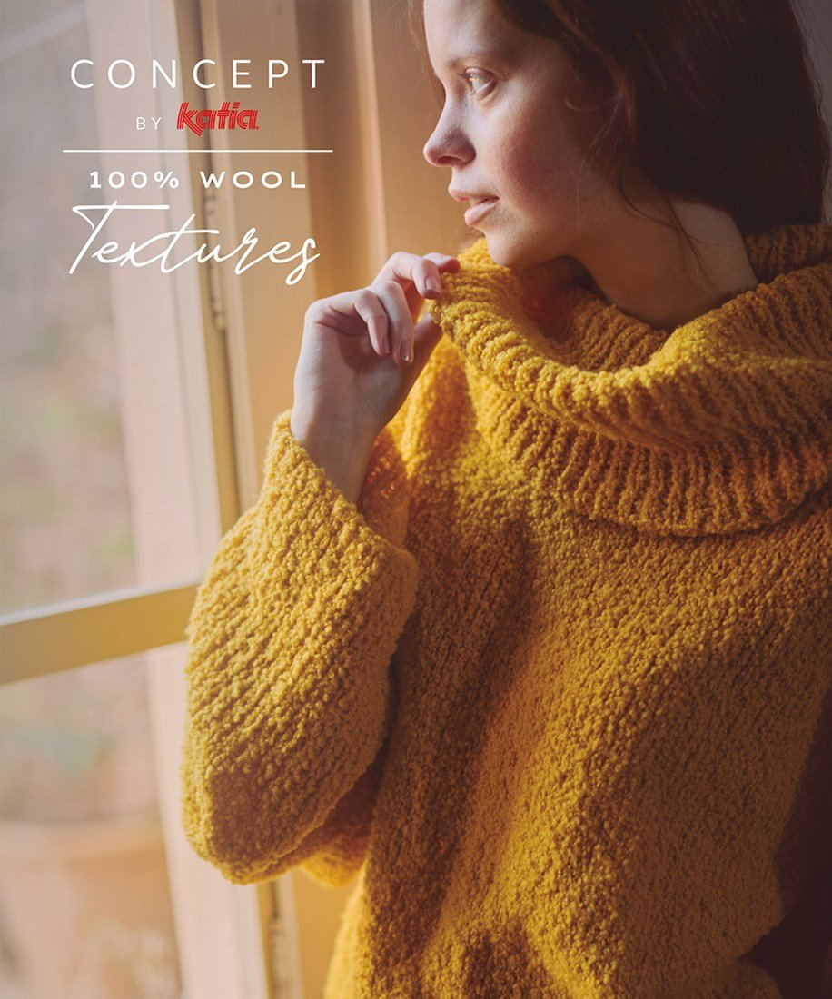 Katia Concept 100% Wool Textures Winter 2025-2026 - FREE SHIPPING w/in CONTIGUOUS US