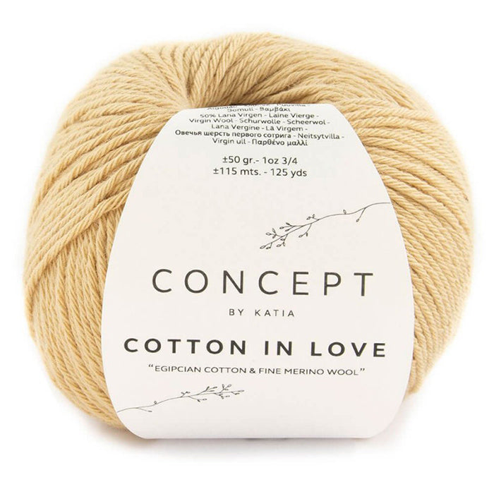 Katia Concept Cotton In Love - Dark Beige (Color #57) Knitting and Crochet yarn on sale at Little Knits