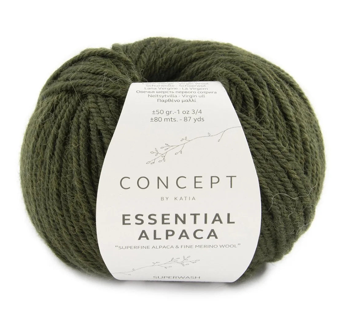 Katia Concept Essential Alpaca - Pale Green (Color #81) Knitting and Crochet Yarn on sale at Little Knits