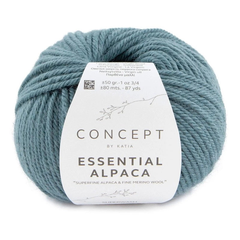 Katia Concept Essential Alpaca - Mint Turquoise (Color #95) Knitting and Crochet Yarn on sale at Little Knits