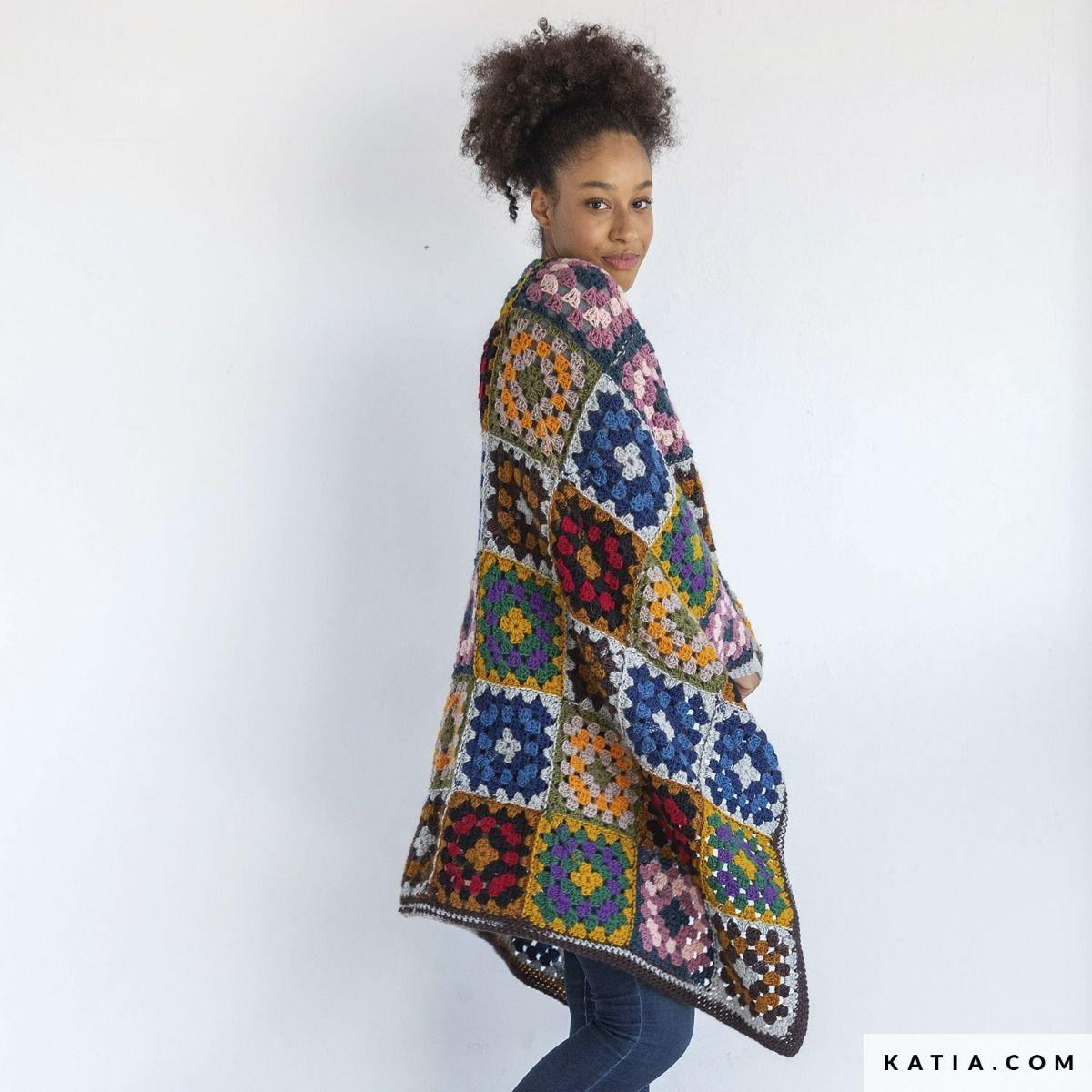 A FREE Katia Instagranny Crochet Patterns - Mini Pullover/Scarf/Blanket (PDF)