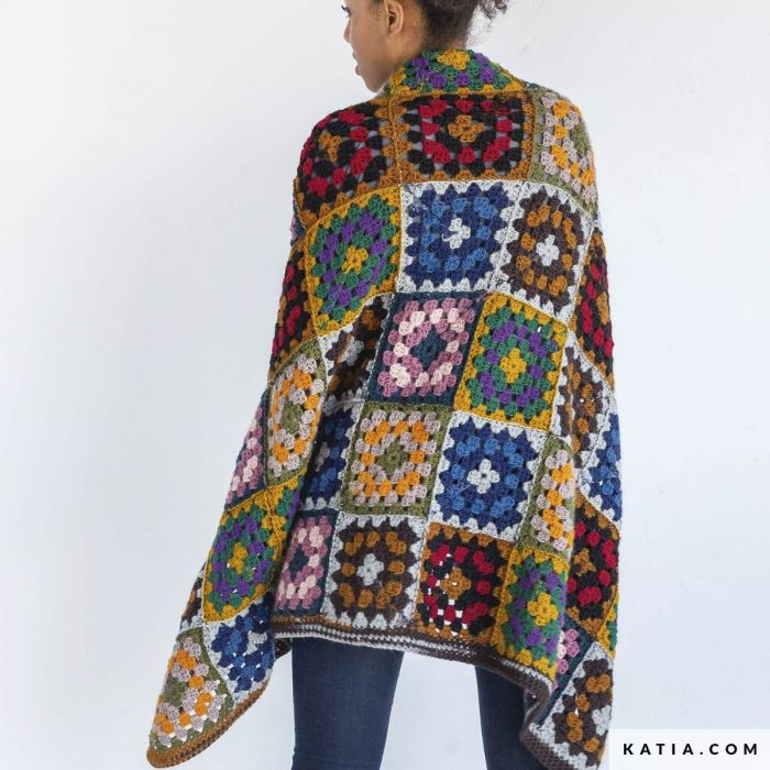 A FREE Katia Instagranny Crochet Patterns - Mini Pullover/Scarf/Blanket (PDF)