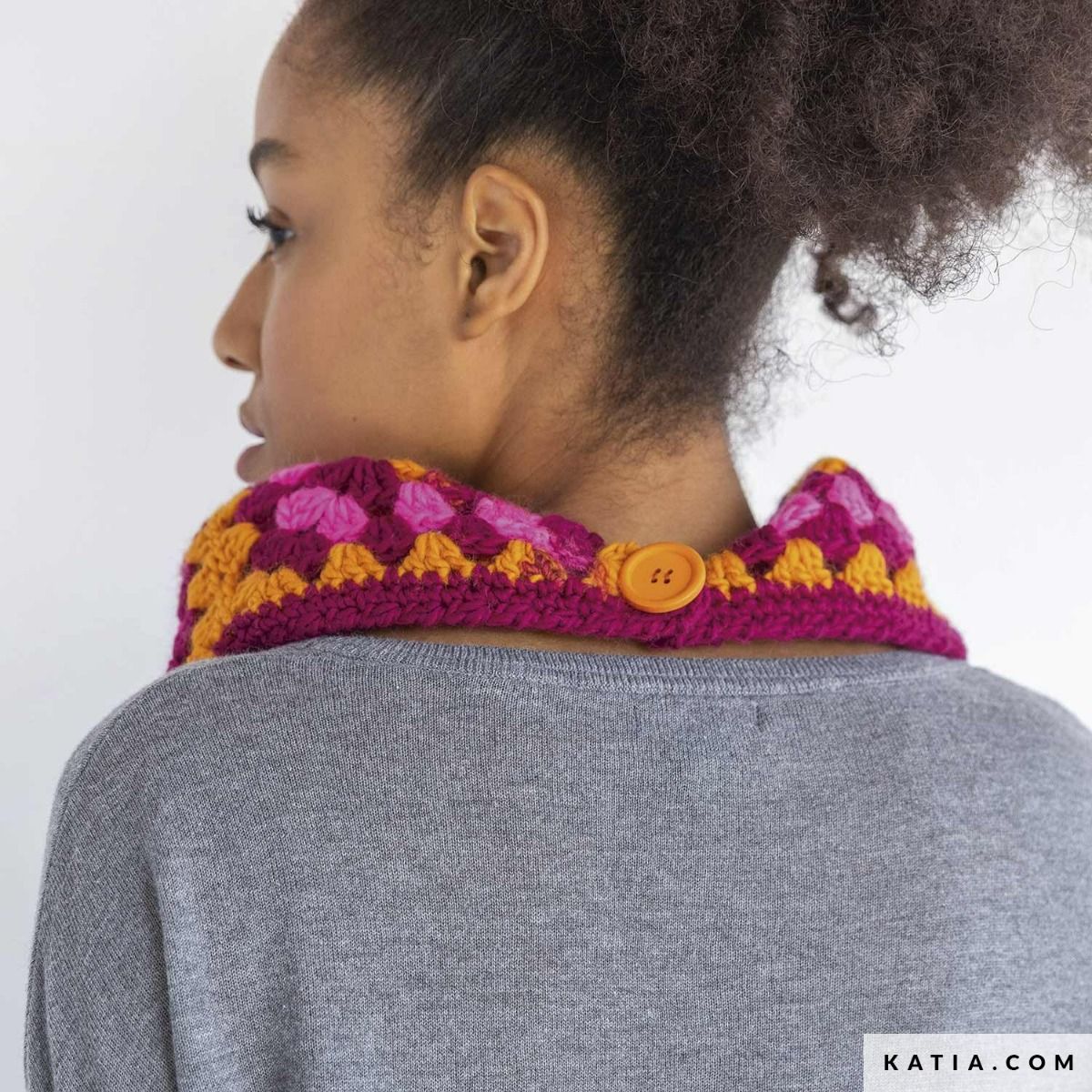 A FREE Katia Instagranny Crochet Patterns - Mini Pullover/Scarf/Blanket (PDF)