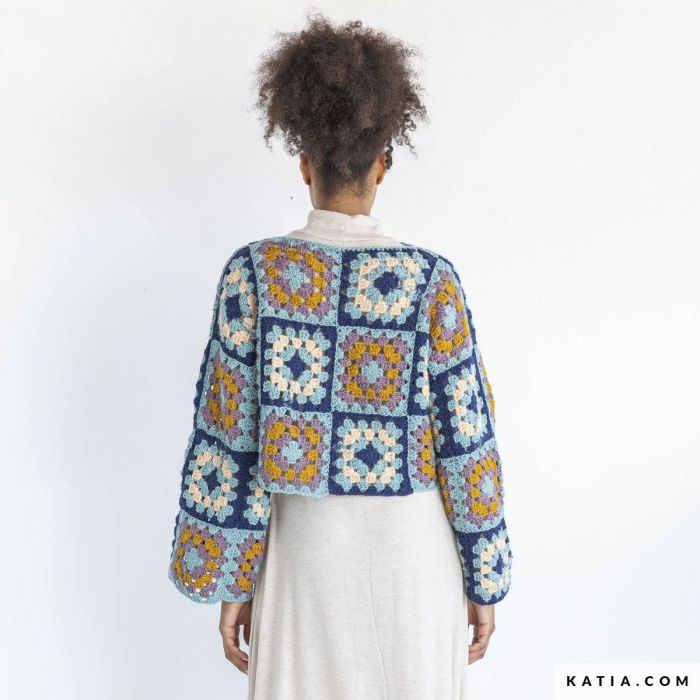 A FREE Katia Instagranny Crochet Patterns - Mini Pullover/Scarf/Blanket (PDF)