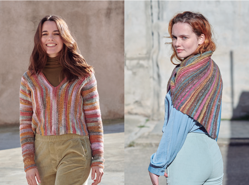 A FREE Katia Hiro Pattern - Pullover and Shawl (PDF)