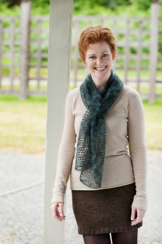 A Churchmouse Yarns and Teas Pattern - Kelly’s Frothy Crocheted Scarf & Wrap (PDF)