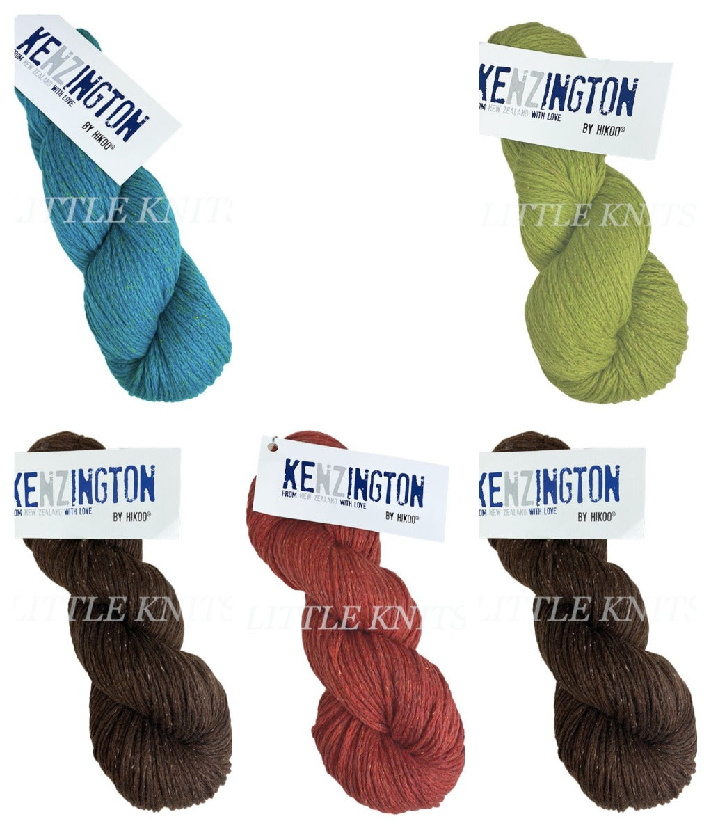 HiKoo Kenzington MYSTERY BAG - (5 Skeins, 3 colors) - 70% OFF SUPER SALE!