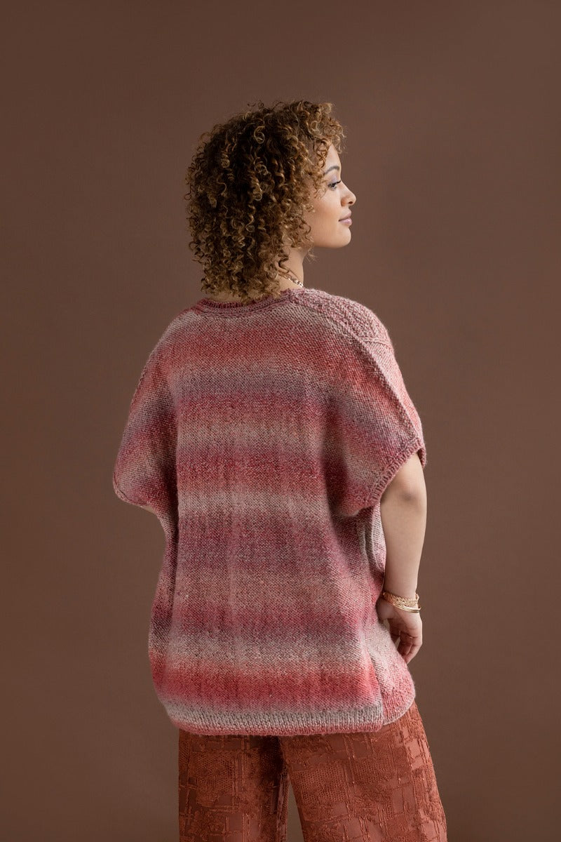A Knitting Fever Painted Sky Pattern - Aurora Poncho