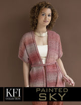 !A Knitting Fever Painted Sky Pattern - Aurora Poncho