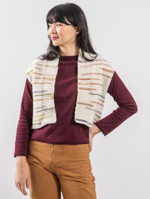 A Berroco Dash Pattern - Kikka Cardigan Vest (PDF)