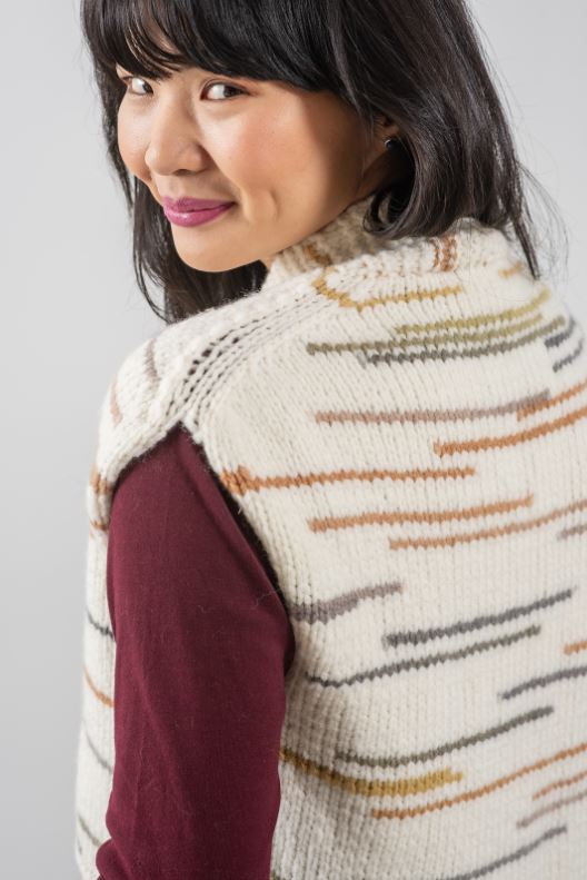 A Berroco Dash Pattern - Kikka Cardigan Vest (PDF)