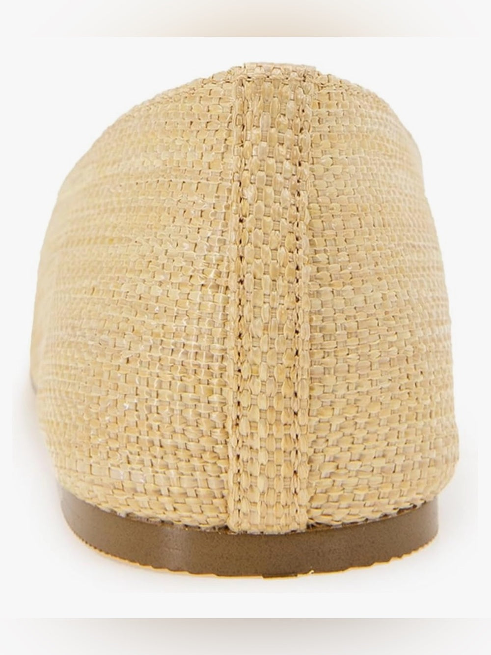 NWT Kensie Women's Allie Flat Raffia Natural Slip - Natural - Size 5M