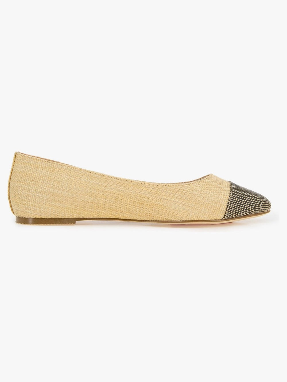 NWT Kensie Women's Allie Flat Raffia Natural Slip - Natural - Size 5M