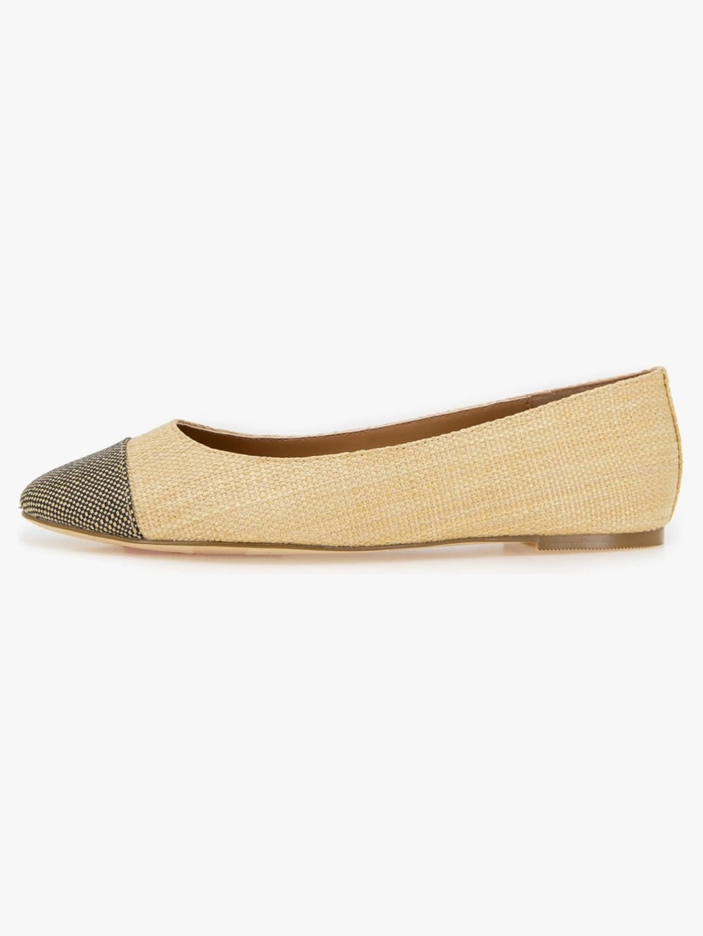 NWT Kensie Women's Allie Flat Raffia Natural Slip - Natural - Size 5M