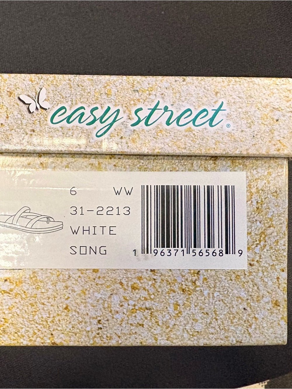 Easy Street Women's Song Slide Sandal New w/ Box Size 6 W
