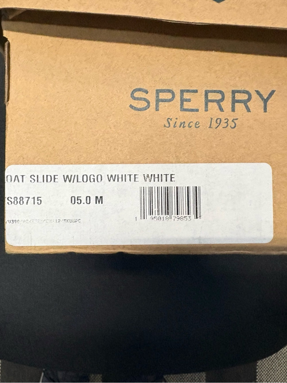 NIB, Sperry Womens Float Slide Uni, Size: UK: 3M, EUR 35M, USA 5 Color: White