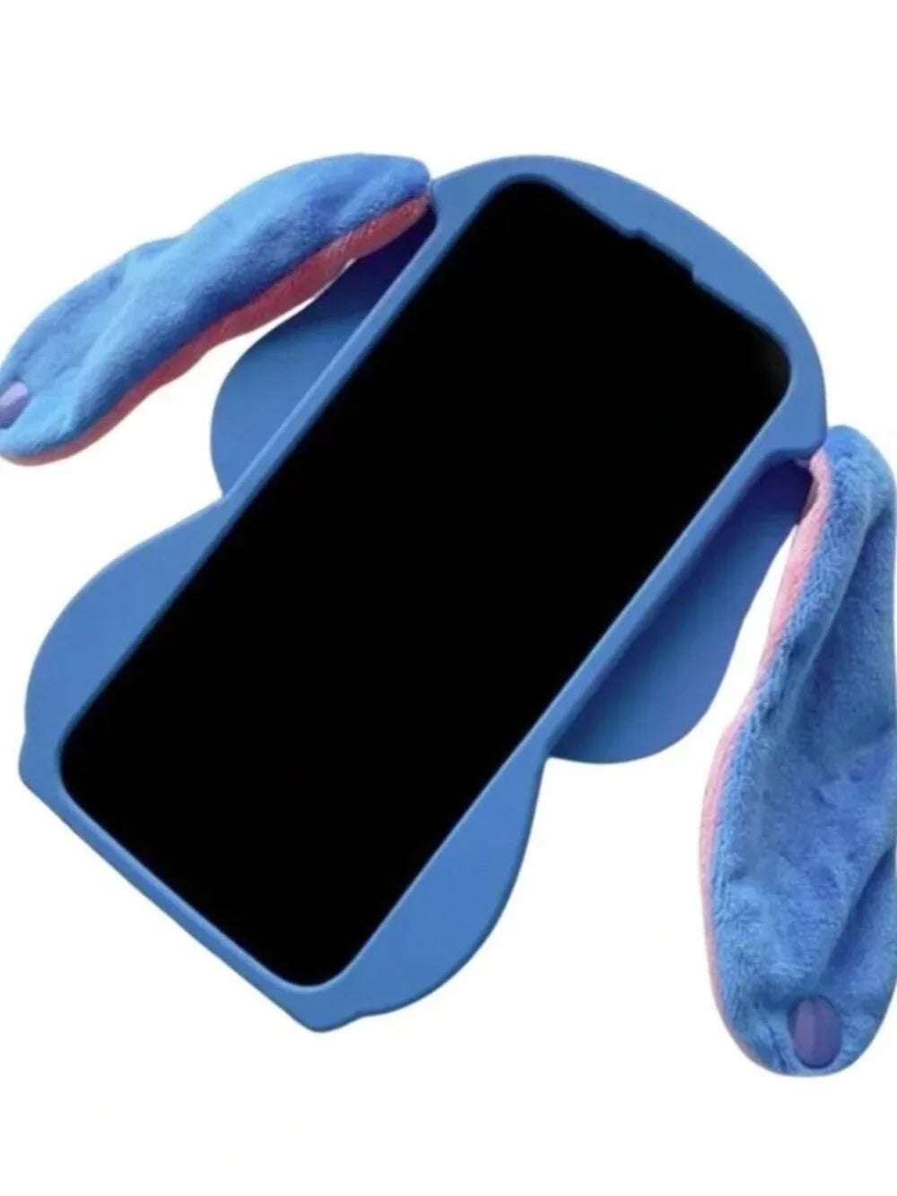 Stitch Phone Case with cute ears for iPhone 13/14/15 Pro Max 6.7 inch Blue