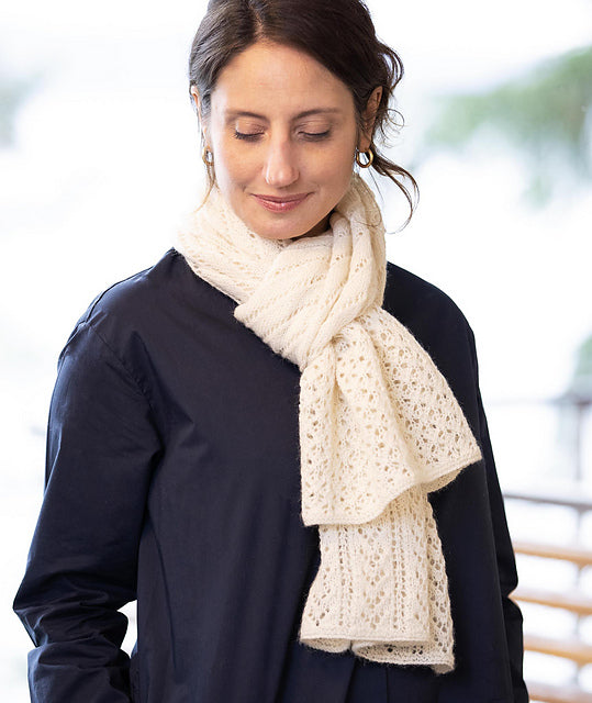 A Churchmouse Yarns and Teas Pattern - Lace Sampler Scarf (PDF)
