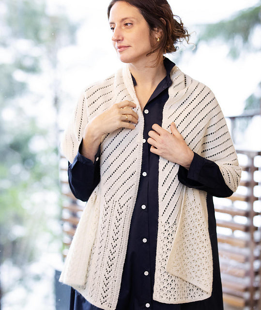 A Churchmouse Yarns and Teas Pattern - Lace Sampler Scarf (PDF)