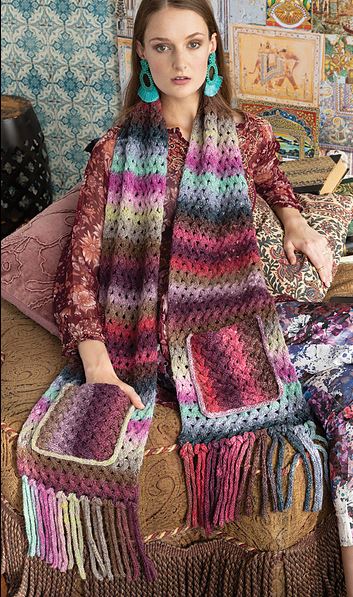 A Noro Tsubame Pattern - Lace Cable Scarf (PDF)