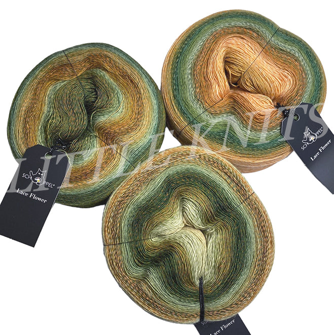 Schoppel Lace Flower - Malachite Oxide (Color #2330) - Dye Lot C - Price is for ONE Skein