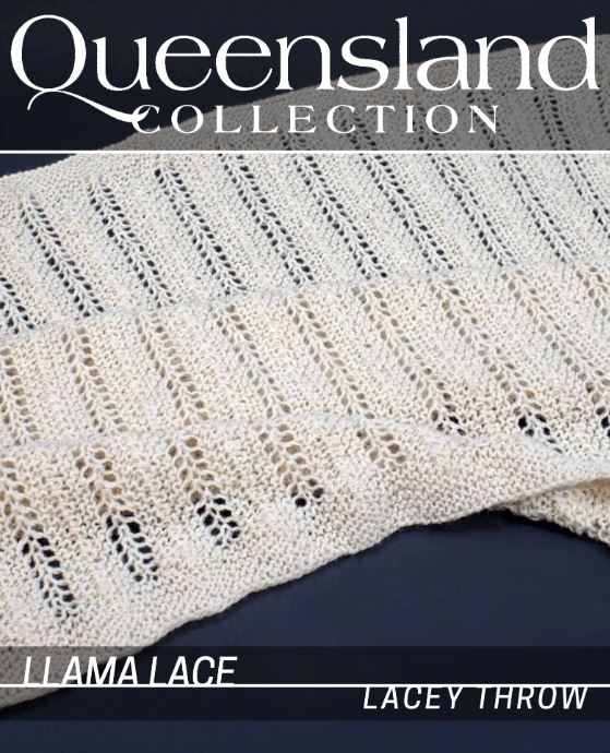 A Queensland Llama Lace Pattern - Lacey Throw - Free with Purchase of 4 or More Skeins of Queensland Llama Lace (PDF File)